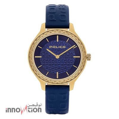 Police Cocora Blue Leather Analog Watch Women P15689BSK-03