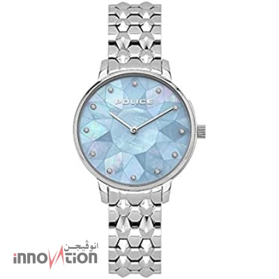 Police Chapada Analogue Silver Case, Blue Dial And Silver Watch For Women - PL 15700LS-58M