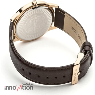 Police Men's Brown Leather Strap Watch - Image 2