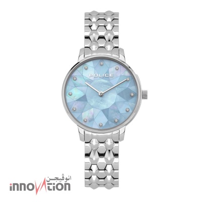 POLICE Chapada Silver Ladies Watch With Blue Dial